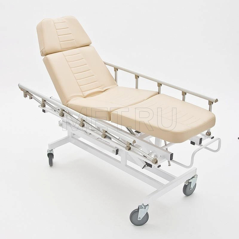  Тележка  для перевозки больных с гидроприводом, трансформируется в кресло