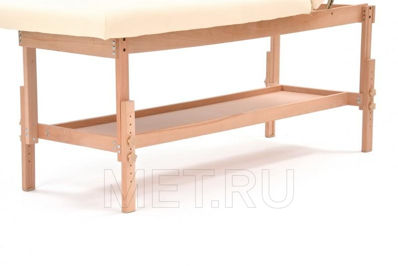 WOOD FIX-1A (JFAL01-F) Стол массажный стационарный с рамой из бука, бежевый