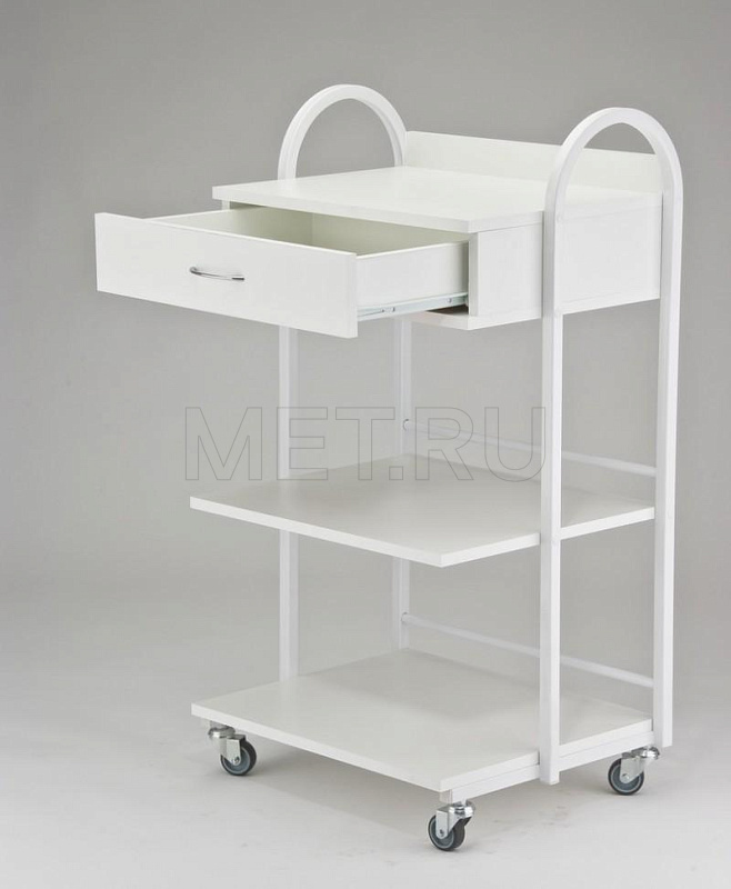 СТ-11д Манипуляционный стол из тонкостенного стального профиля, полки ЛДСП от производителя