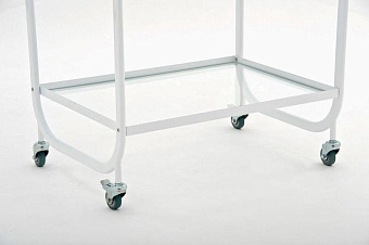 Столик  инструментальный, две стеклянные полки