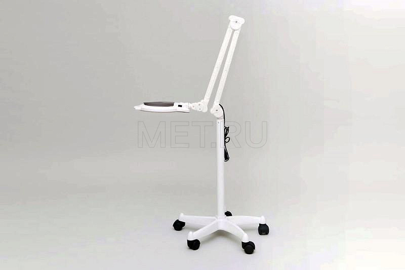 SD Диодная лампа-лупа с колёсной опорой-пятилучьем MET