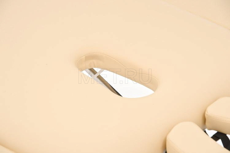 Открытый лицевой люверс JFST02 Раскладной трёхсекционный массажный стол на стальном каркасе, бежевый от производителя