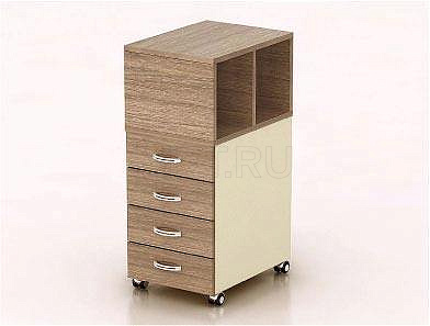 МЕТ Modern М31.4+М57.0 Тумба с двумя файловыми секциями MET