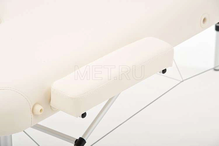 JFAL01А Легкий трёхсекционный алюминиевый массажный стол, кремовый MET