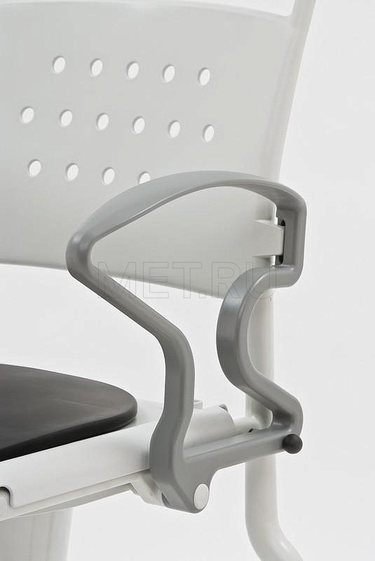 Rebotec Kiel, Германия Туалетный стул с санитарным оснащением, усиленный, серый/серый MET