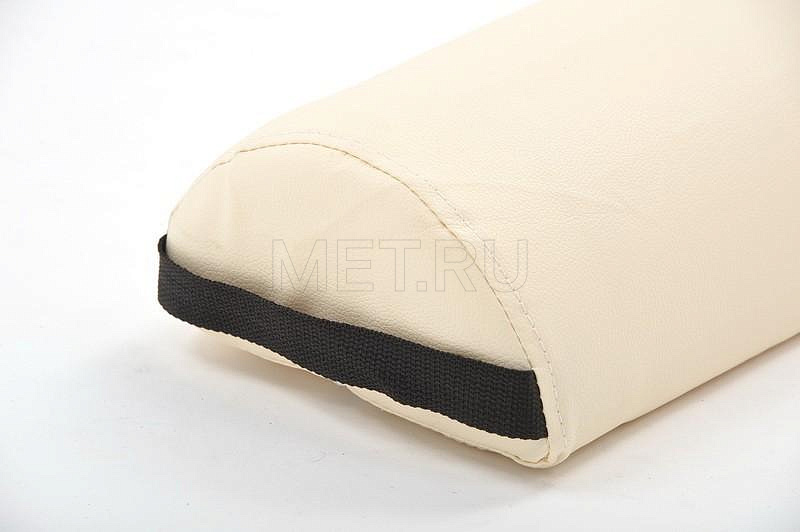 Кремовый Валик для массажного стола, полукруглый MET