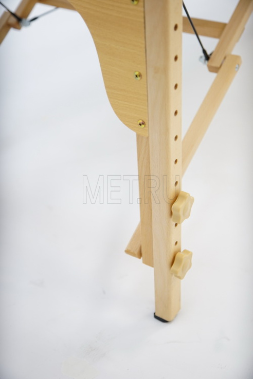 MET Comfort PRO W3 Стол массажный на деревянном каркасе, с трёхсекционной панелью синего цвета МЕТ