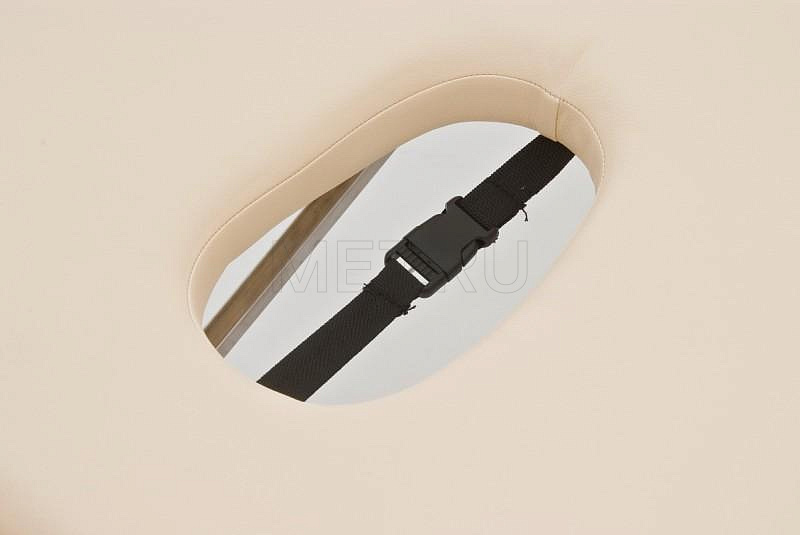 JFST01 Облегченный складной двухсекционный массажный стол со стальным каркасом, кремовый MET