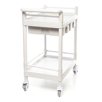 Стол манипуляционный с 2 полками и 2 выдвижными ящиками