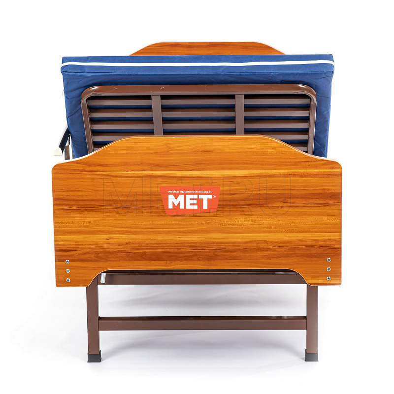 MET TARYS Кровать  двух-функциональная медицинская, со складными боковыми ограждениями, на ножках MET