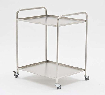 Инструментальный столик из нержавеющей стали (размер 650х700мм)