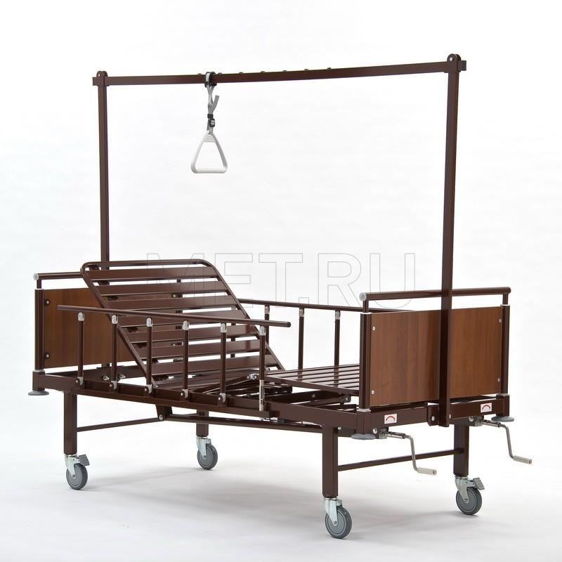 КМФ 943 WOOD WC Кровать медицинская функциональная с туалетом и столиком (пр-во Россия) от производителя