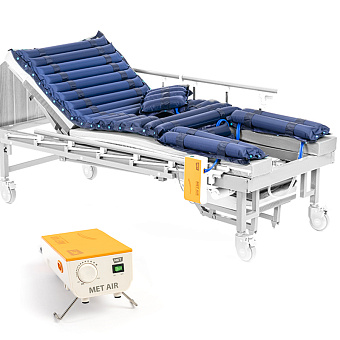 Бесшумный противопролежневый трубчатый матрас с отверстием и доп.секцией