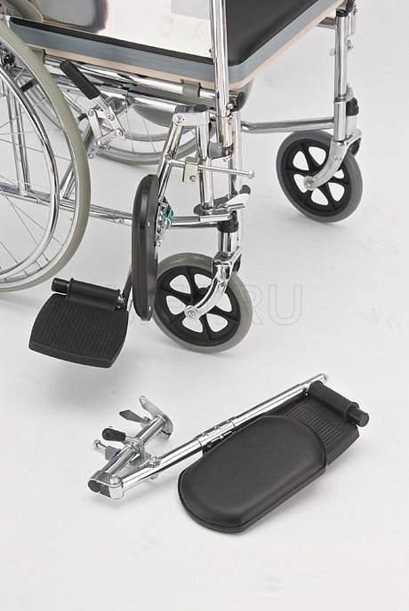 LK 6009-46 Кресло-коляска с высокой спинкой, подголовником и сан.оснащением MET