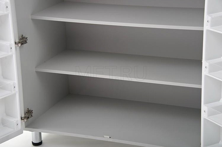 ША01-00 БЕЛЫЙ Шкаф для медикаментов, ячейка ЛДСП, 16 ячеек (1000*560*1910) МЕТ