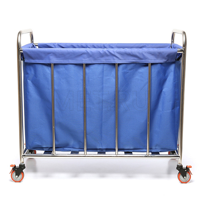 МЕТ ТB-100 Тележка для белья из нержавеющей стали со съемным контейнером от производителя