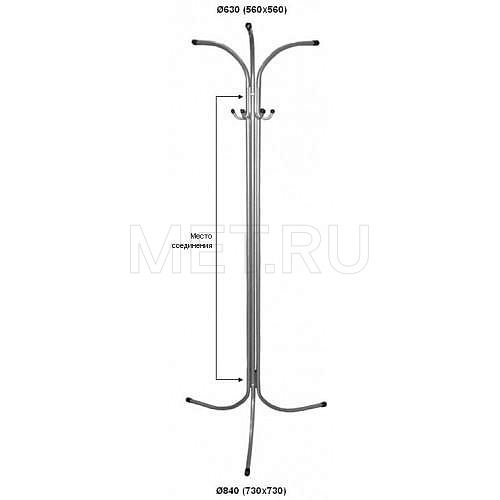 М162 -02 Вешалка офисная напольная
