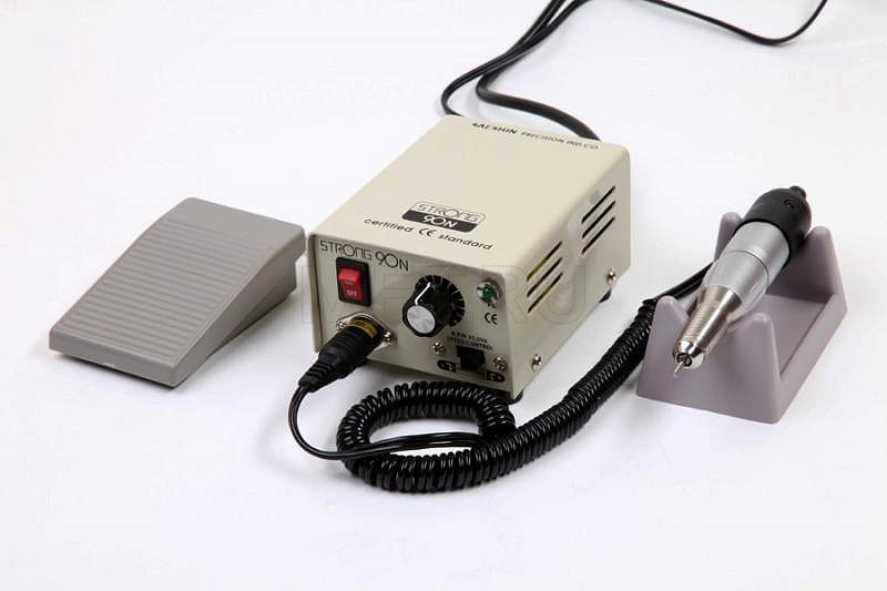 Strong 90/120 Аппарат для маникюра, c педалью в коробке (30000 об/мин) от производителя