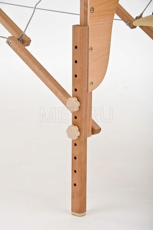 JF-AY 01 Массажный стол переносной трёхсекционный на деревянном каркасе, бежевый МЕТ