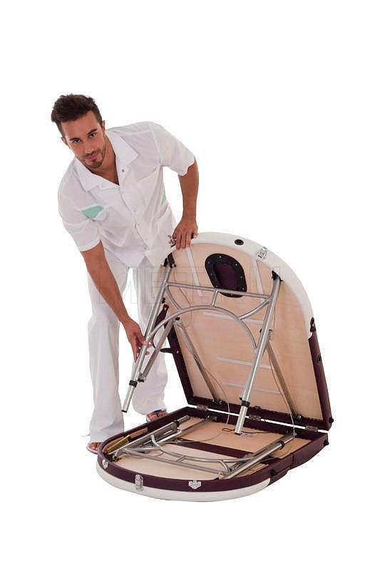 US MEDICA Osaka Складной массажный стол со скруглёнными торцами ложа МЕТ