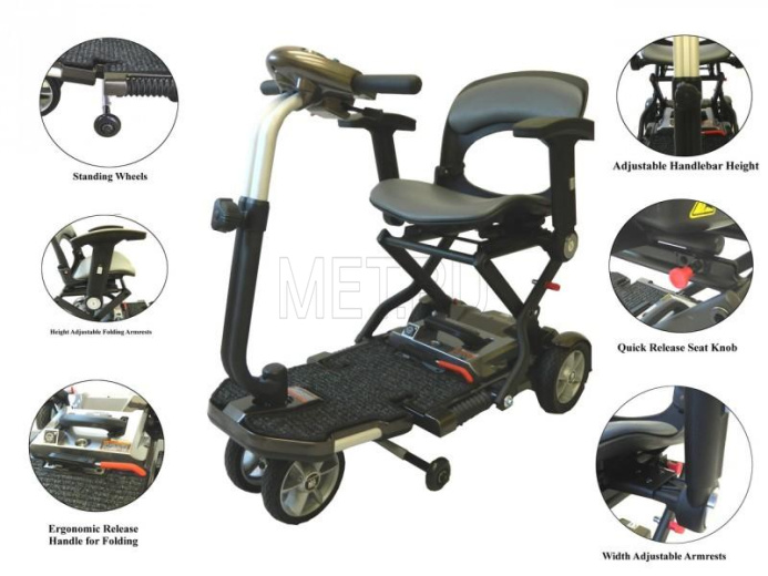 Heartway S-19 Электроскутер для пожилых, складной MET