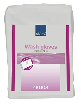 Рукавицы для сухого мытья с полиэтиленовым экраном, 50 шт в упаковке