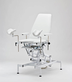 Кресло гинекологическое, гидропривод, цвет-зелёный