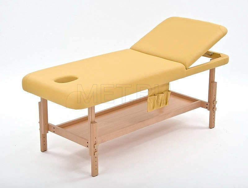 FIX-1A Массажный стационарный стол с рамой из бука и вырезом для лица, бежевый от производителя