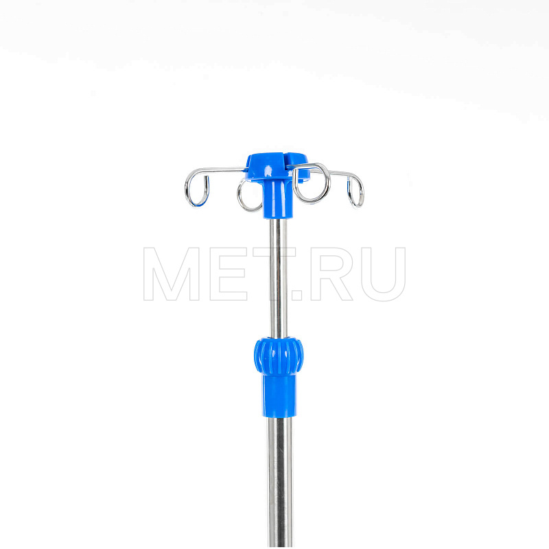 МЕТ FM-160 Инфузионная стойка-штатив с двумя полками для шприцевых насосов и мониторов слежения