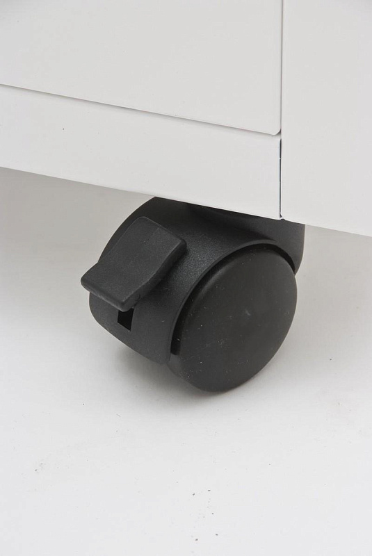 ЛАМЕТ Нида-ТС.02 Металлическая прикроватная тумба медицинская с полкой для бутылок, с антибактериальной окраской