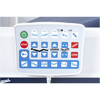 Кровать реанимационная с панелью управления для медсестры и пультом пациента