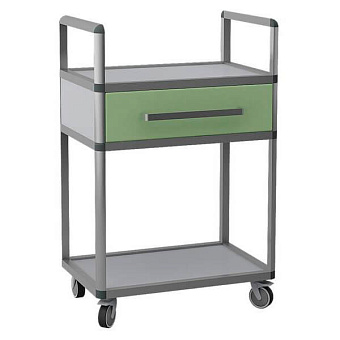 Манипуляционный столик из алюминиевого профиля, полки ЛДСП