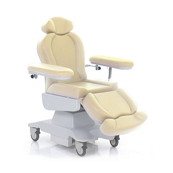 Кресло для диализа и химиотерапии бежевого цвета