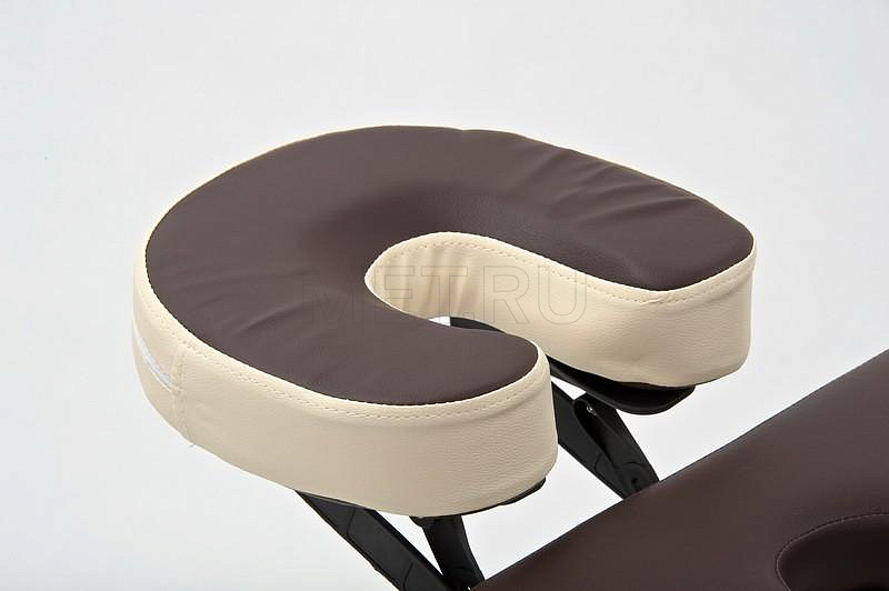 JFAL01А Массажный переносной стол на алюминиевом каркасе, коричневый/кремовый