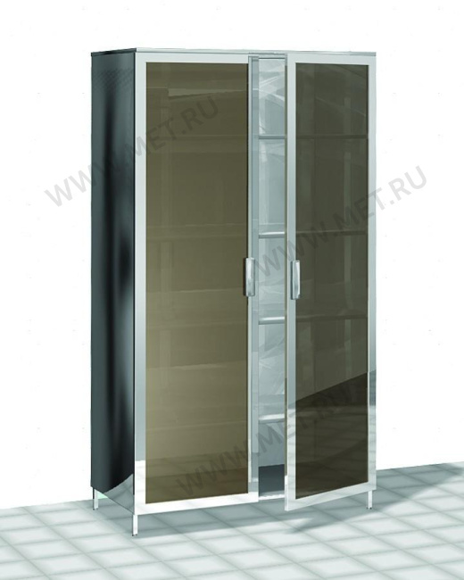 МЕТ AT-S18 (92*46*185) Шкаф двухстворчатый со стеклянными дверями от производителя