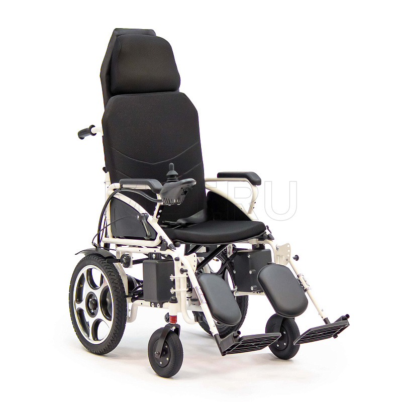 MET COMFORT 85 Электрическая, складная кресло коляска раскладываемая в горизонталь, с self-откидной спинкой