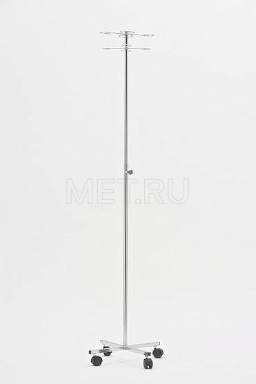 М192-01 Штатив  для внутренних вливаний  4-мя держателями, крашеный