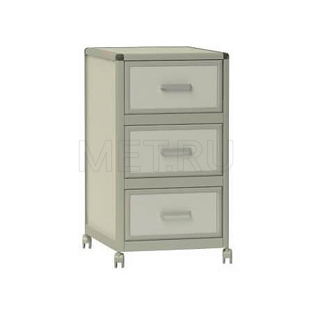 Тумба лабораторная с тремя выдвижными ящиками ТЛп.03.00 ПЛАСТИК Тумба лабораторная с тремя выдвижными ящиками