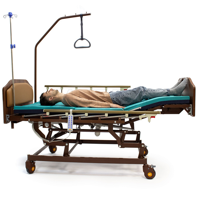 МЕТ РЕАЛТА (REALTA) Кровать-кресло с "ушками" - для сна в положении сидя, с регулировкой высоты, с переворотом и туалетом (без матраса) МЕТ