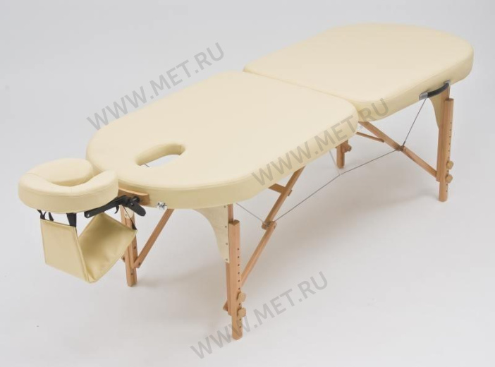 Wendermann Wood Oval Массажный складной стол с рамой из бука, бежевый от производителя