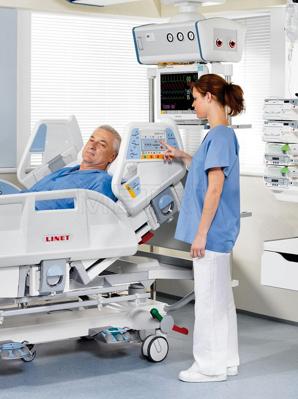 Linet Multicare Реанимационная кровать, с уникальным сочетанием функций MET