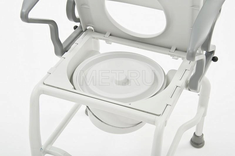 Rebotec Kiel, Германия Туалетный стул с санитарным оснащением, усиленный, серый/серый