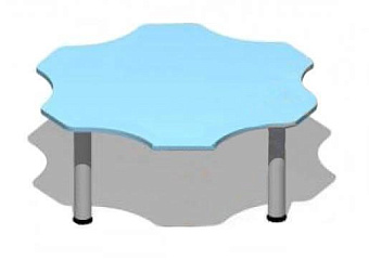 Детский стол для педиатрических ЛПУ и дошкольных учреждений, столешница МДФ