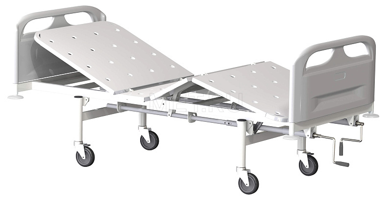 МЕТ 3-01 Кровать четырехсекционная винтовая на колесах