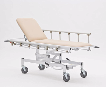 Тележка для перевозки больных с положением тренделенбург и поднимающимся изголовьем