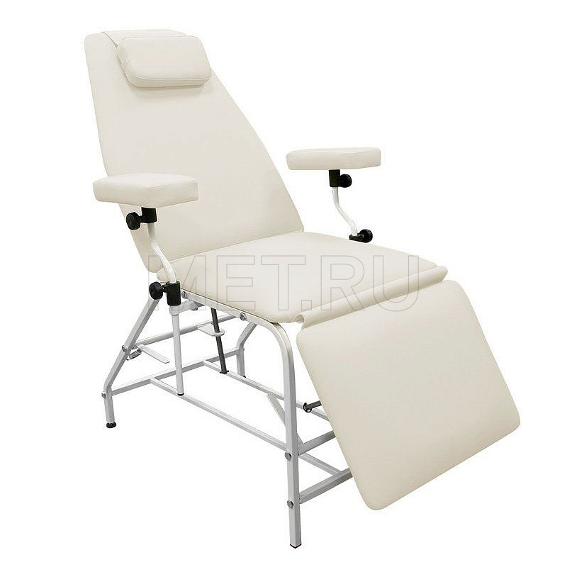 ДР04 Донорское кресло с механическими регулировками, цвет белый от производителя