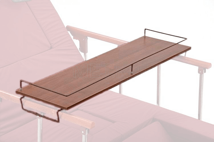 Столик надкроватный для лежачих больных, цвет - орех Ширина 850-1050 мм Столик надкроватный для лежачих больных, цвет - орех