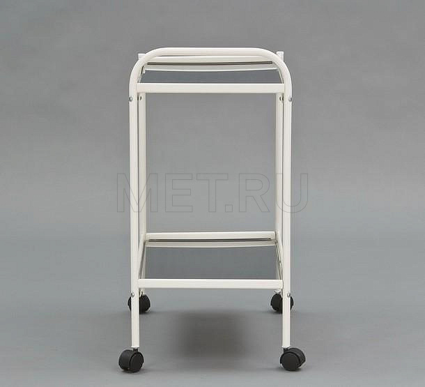 МСК-501М н/н Инструментальный столик  передвижной  с двумя полками из нерж.стали