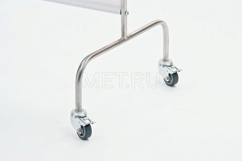 МЕТ AR-11 Ширма медицинская из нержавейки на колесах (одна секция) MET
