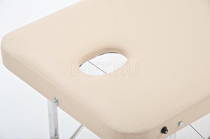 Эконом S Массажный стол-чемодан бежевый с регулировкой высоты MET